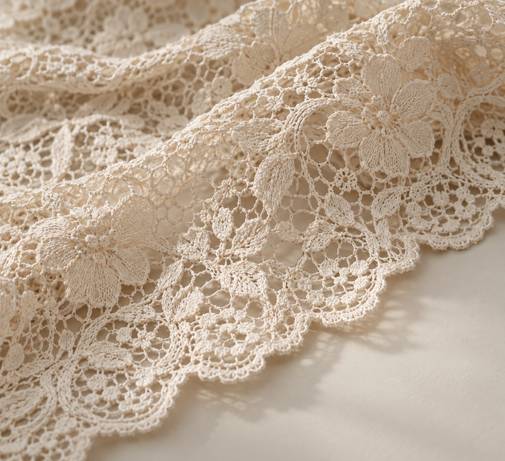 Lace material detail